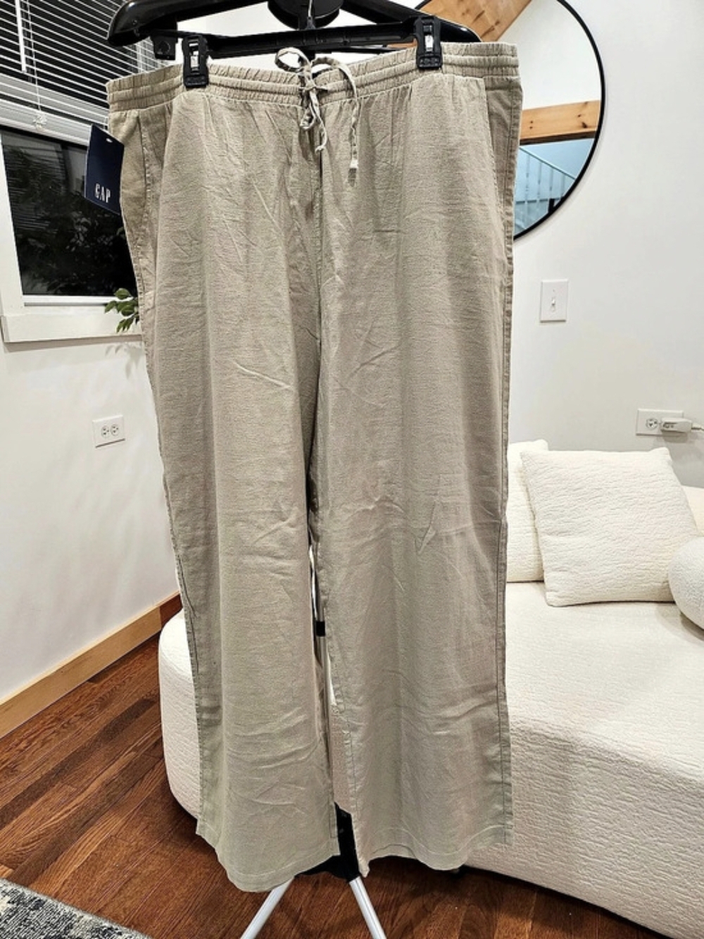 GAP Linen-Blend Look Pants in Beige Size XXL  NWT